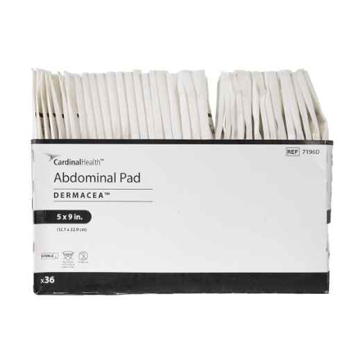 Picture of DERMACEA ABDOMINAL PAD CURITY 5in x 9in - 36s