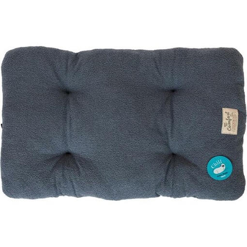 Picture of PET BED UNLEASHED Chill Gusset Bed Teddy Grey - 48in x 30in