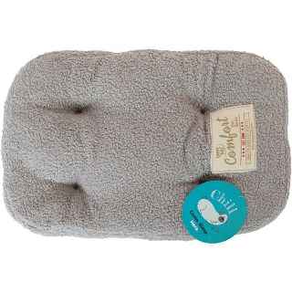 Picture of PET BED UNLEASHED Chill Gusset Bed Teddy Light Grey - 19in x 12in