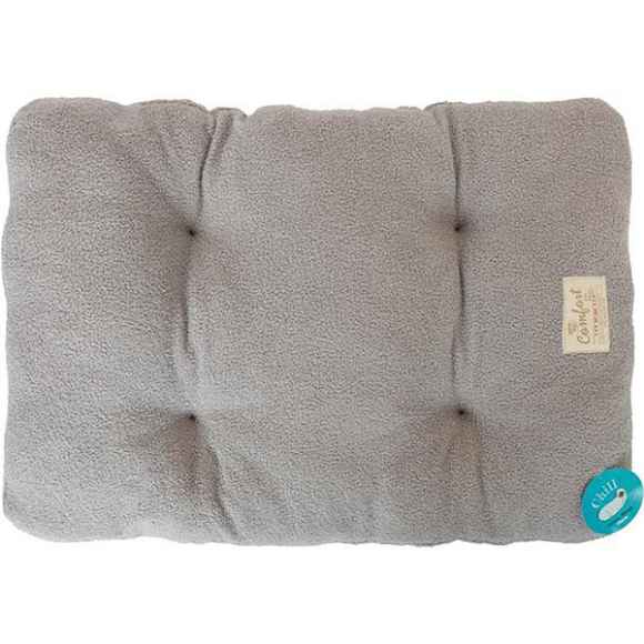 Picture of PET BED UNLEASHED Chill Gusset Bed Teddy Light Grey - 48in x 30in