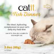 Picture of CATIT FISH DINNER WITH CRAB FLAVOR & PUMPKIN - 6 x 80g/2.8oz