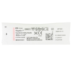 Picture of MAGELLAN HYPO SAFETY NEEDLE 18g x 1.5in (Pink) - 50s 