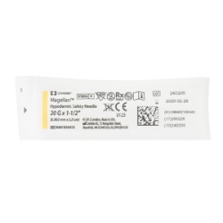 Picture of MAGELLAN HYPO SAFETY NEEDLE 20g x 1.5in (Yellow) - 50s 