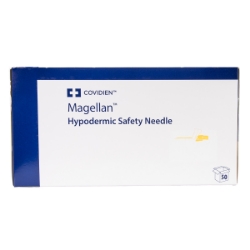 Picture of MAGELLAN HYPO SAFETY NEEDLE 25g x 5/8in (Orange) - 50s 