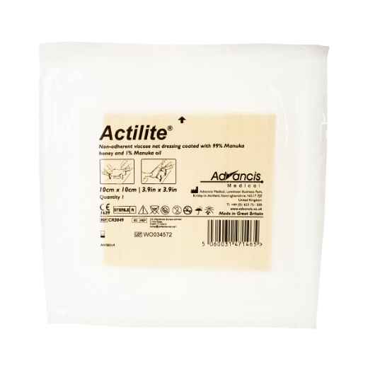 Picture of ACTILITE DRESSING w/MANUKA HONEY 10cm x 10cm - 10's 