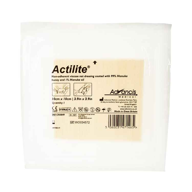 Picture of ACTILITE DRESSING w/MANUKA HONEY 10cm x 10cm - 10's