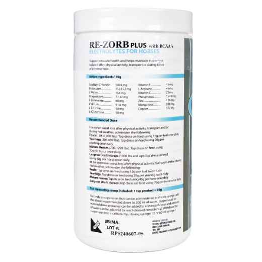Picture of RE-ZORB PLUS EQUINE ELECTROLYTE SUPPLEMENT PLAIN - 1kg