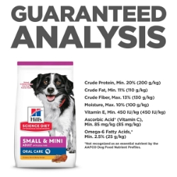 Picture of Hills Science Diet Small & Mini Oral Care Chicken Adult 1-6 Yr Dry Dog Food- 1.8kg