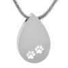 Picture of CREMATION JEWELRY Teardrop Pendant with Paw Print