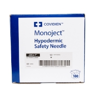 Picture of MONOJECT HYPO SAFETY NEEDLE (BLACK) 22g x 1in - 100s