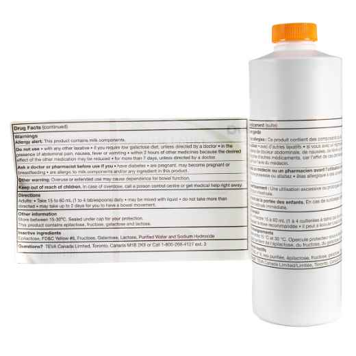 Picture of TEVA RATIO LACTULOSE SOLUTION 667mg/ml - 500ml