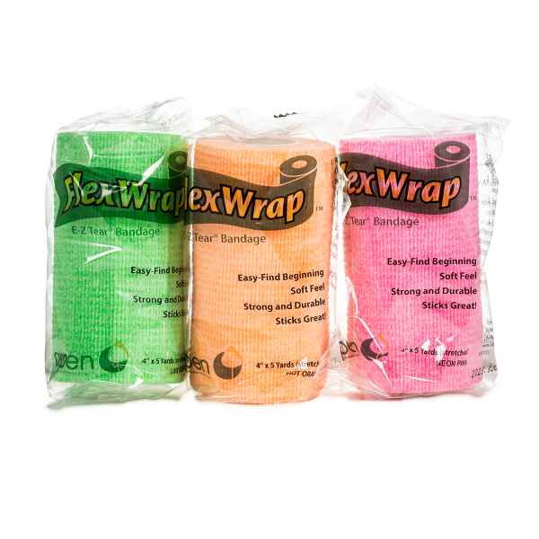 Picture of FLEXWRAP EQUINE EZ TEAR BANDAGE Assorted Neon Colors - 18/box