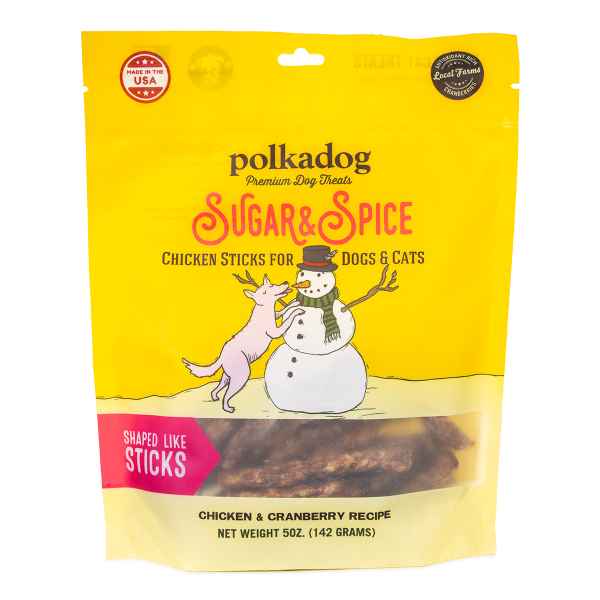 Picture of XMAS HOLIDAY TREAT CANINE/FELINE POLKADOG Chicken&Cranberry - 5oz