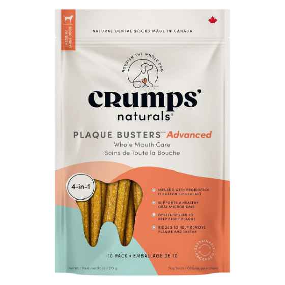 Picture of CRUMPS NATURALS DOG PLAQUE BUSTERS ADVANCED Whole Mouth Care - 10/pk