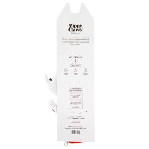 Picture of XMAS HOLIDAY FELINE ZIPPYCLAWS ZippyStick - Santa with Cookies & Milk 
