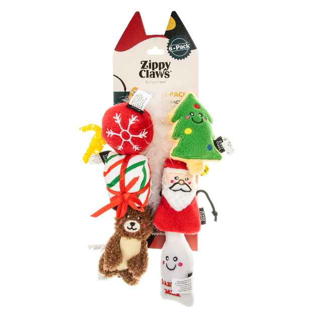 Picture of XMAS HOLIDAY ZIPPYCLAWS FELINE Christmas Classics - 6/pk