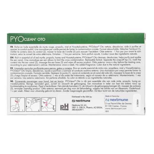 Picture of DERMOSCENT PYOCLEAN OTO for DOGS/Cats & Rabbits - 10 x 5ml