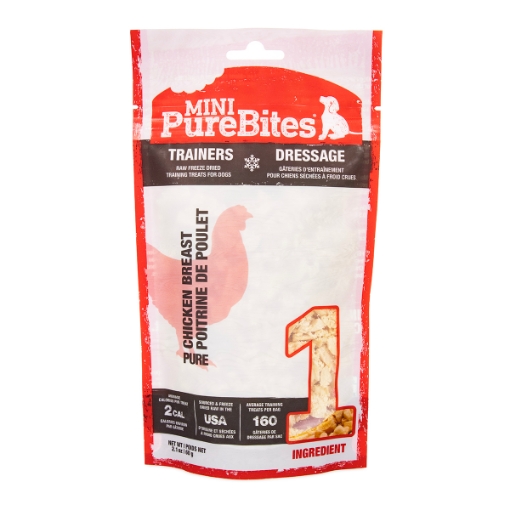 Picture of TREAT MINI-PUREBITES CANINE TRAINERS Chicken - 2.1oz/60g