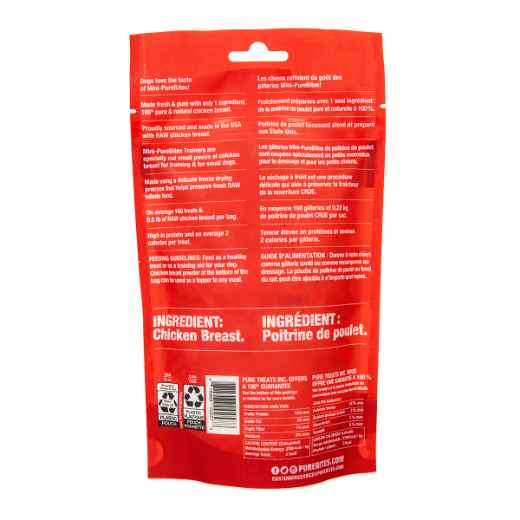 Picture of TREAT MINI-PUREBITES CANINE TRAINERS Chicken - 2.1oz/60g