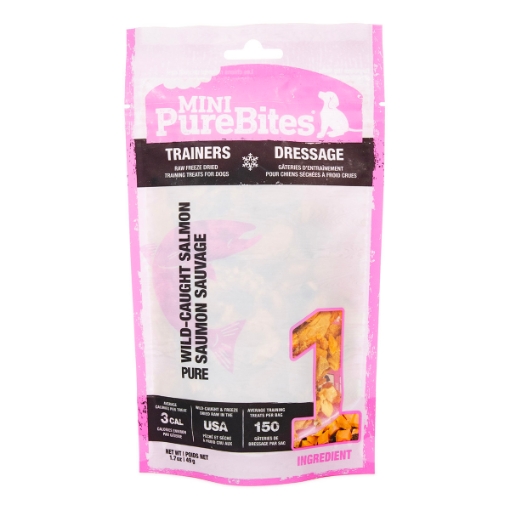 Picture of TREAT MINI-PUREBITES CANINE TRAINERS Salmon - 1.7oz/49g