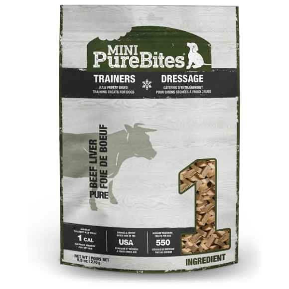 Picture of TREAT MINI-PUREBITES CANINE TRAINERS Beef Liver - 9.5oz/270g