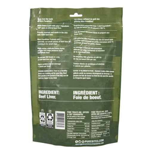 Picture of TREAT MINI-PUREBITES CANINE TRAINERS Beef Liver - 9.5oz/270g