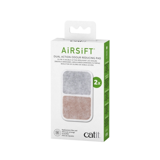 Picture of CAT LITTER BOX AIRSIFT DUAL ACTION ODOUR REDUCING PAD - 2/pk