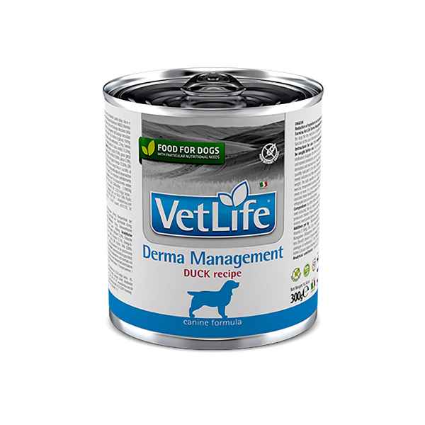 Picture of CANINE FARMINA VETLIFE Derma Management Duck - 6 x 300g cans