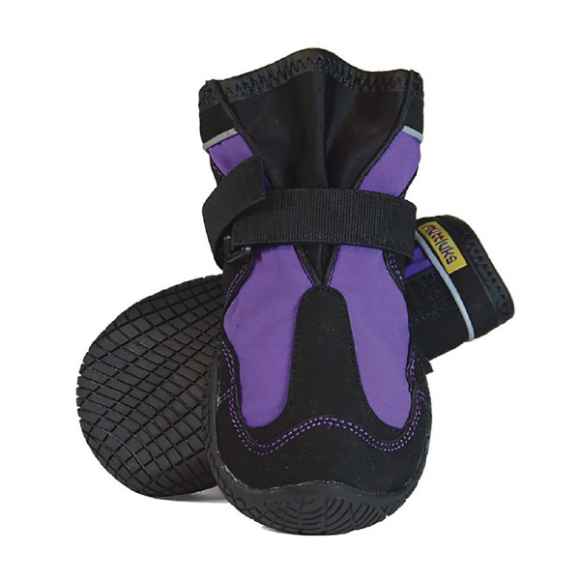 Picture of BOOTS MUTTLUK DOG SNOW MUSHERS Small Purple - 2/pk