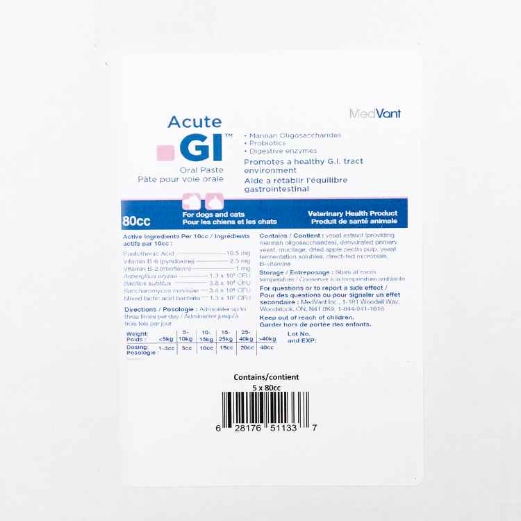 Picture of ACUTE GI ORAL PASTE - 5 x 80cc