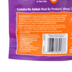 Picture of WELLNESS REWARDING LIFE Soft Dog Training Treats – Turkey & Duck - 6oz/170g