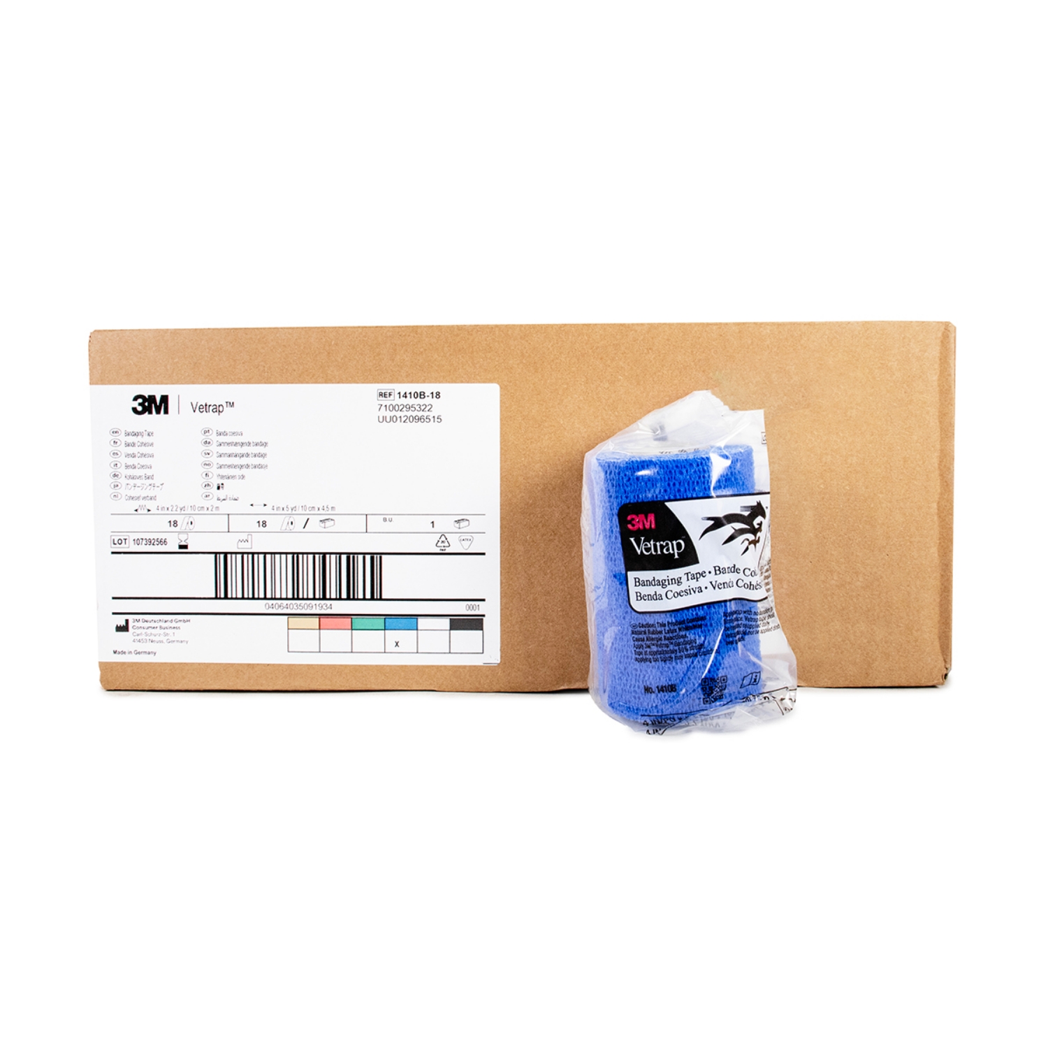 Picture of VETRAP 4in x 5 yds Blue - 18rolls/box