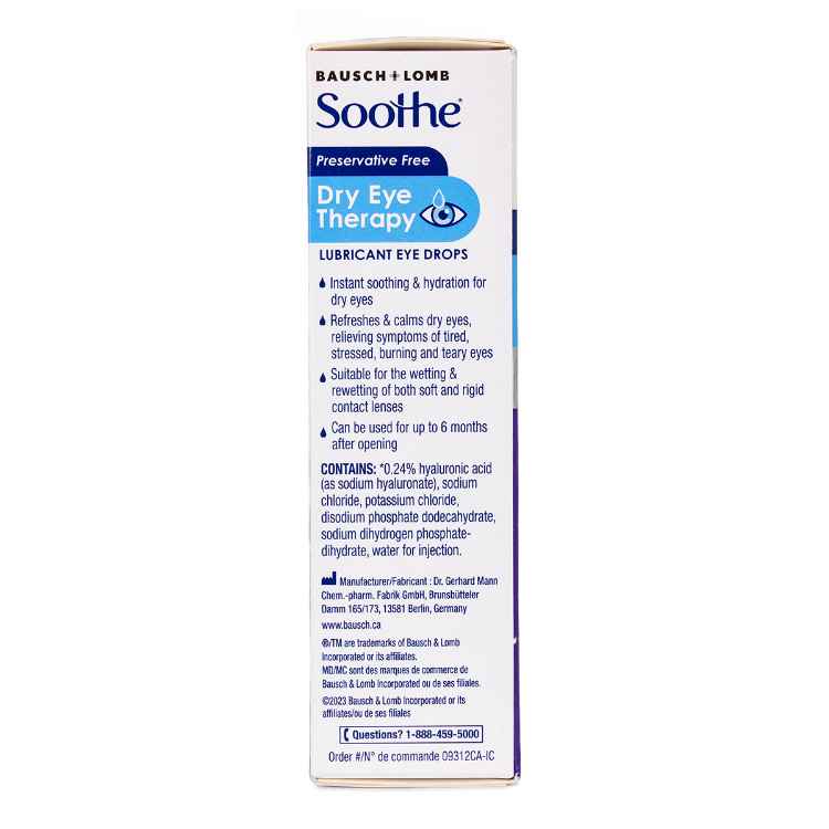 Picture of SOOTHE PRESERVATIVE FREE EYE DROPS - 10ml