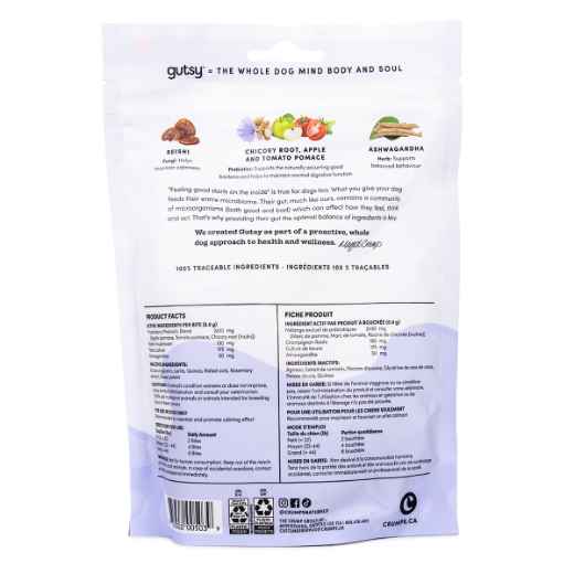 Picture of CRUMPS NATURALS DOG TREATS GUTSY Calm Bites - 4.6oz/130g