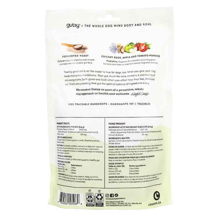 Picture of CRUMPS NATURALS DOG TREATS GUTSY Balance Bites - 10oz/284g