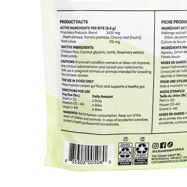 Picture of CRUMPS NATURALS DOG TREATS GUTSY Balance Bites - 10oz/284g