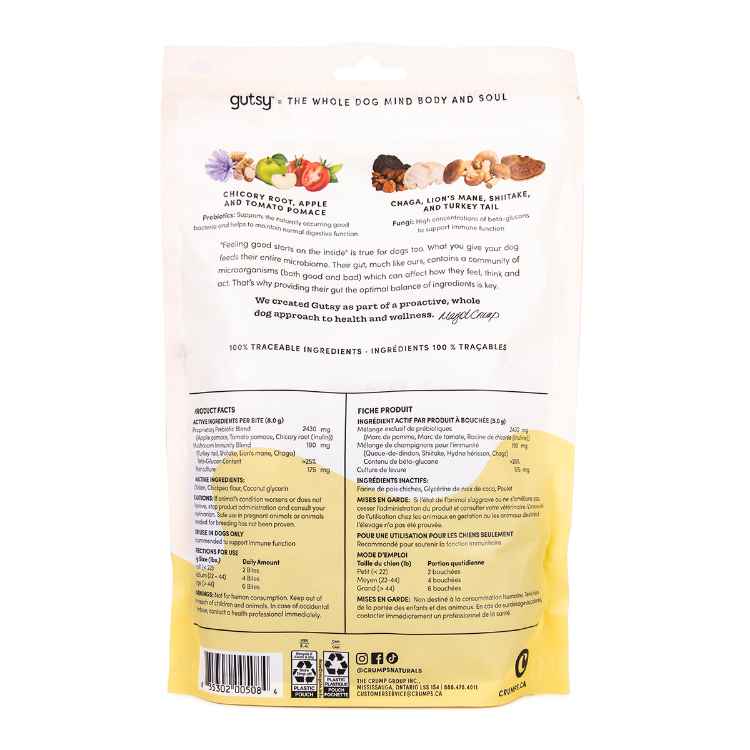 Picture of CRUMPS NATURALS DOG TREATS GUTSY Immune Bites - 10oz/284g