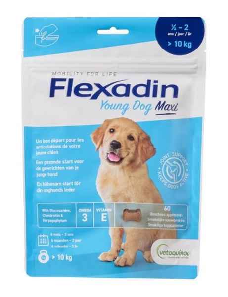 Picture of FLEXADIN YOUNG DOG MAXI CHEWS - 60's