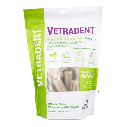 Picture of VETRADENT VEGGIE CHEWS MEDIUM BREED - 30s