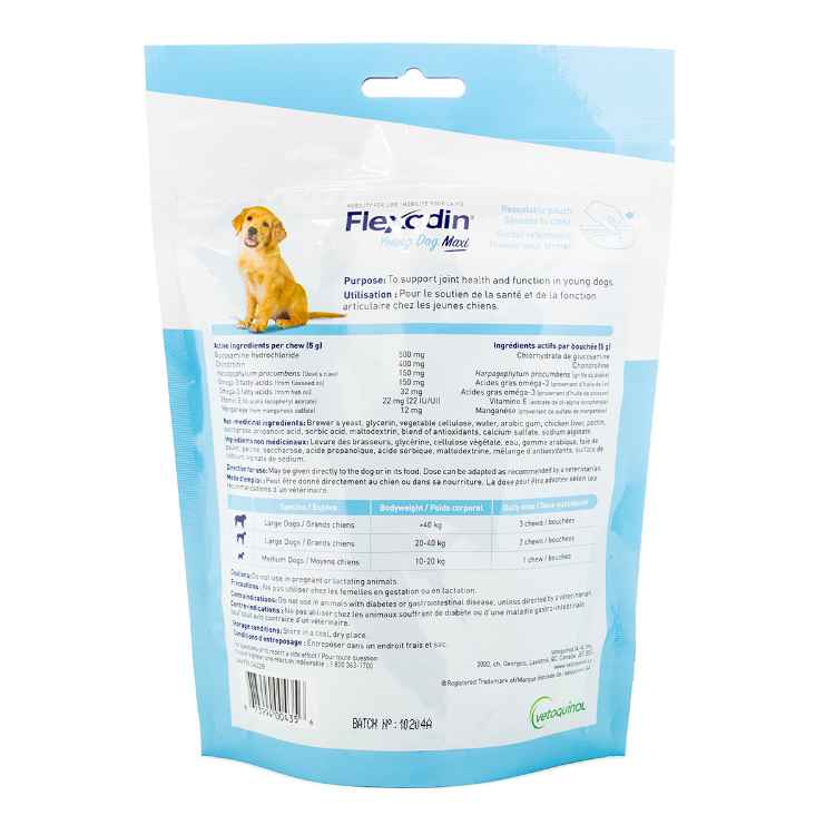 Picture of FLEXADIN YOUNG DOG MAXI CHEWS - 60's