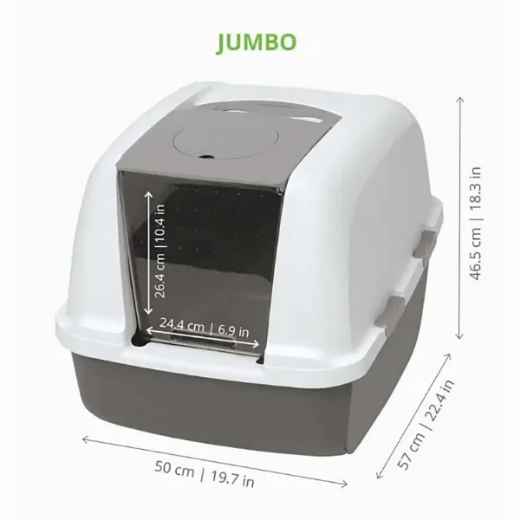 Picture of CAT LITTER BOX AIRSIFT CATIT Grey/White - Jumbo