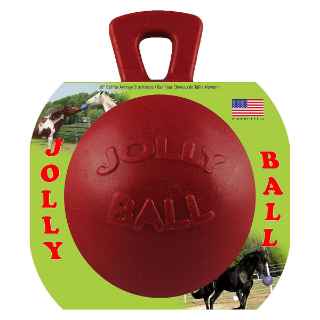 Picture of JOLLY BALL EQUINE TUG-N-TOSS BALL Red - 10in