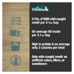 Picture of TREAT WILD PUREBITES CANINE Smelt - 2.1oz/60g
