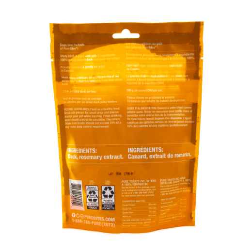 Picture of TREAT PUREBITES CANINE AIR DRIED DUCK JERKY -  5.5oz / 156g