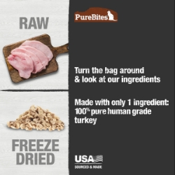 Picture of TREAT PUREBITES FELINE Turkey - 0.92oz/26g