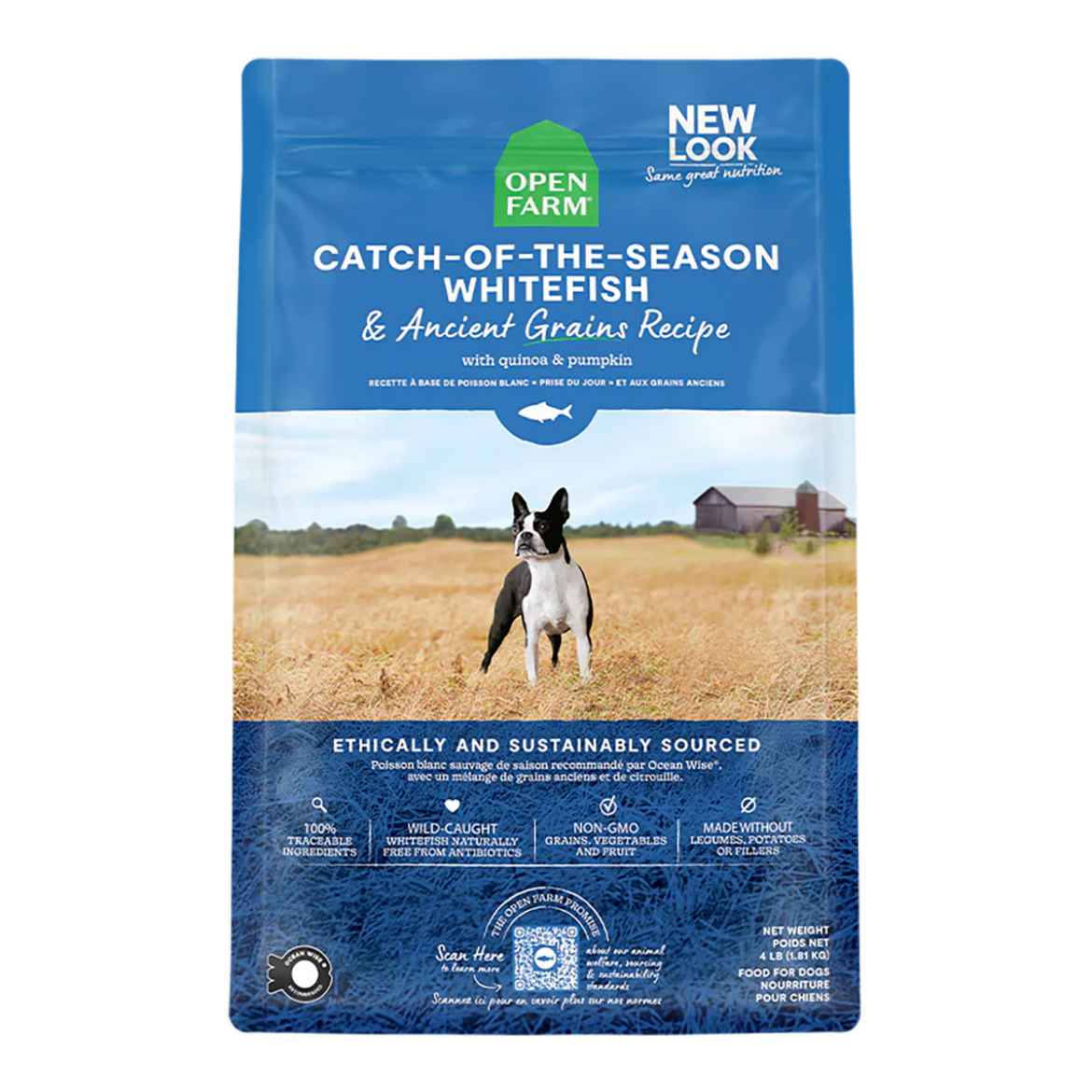 Picture of CANINE OPEN FARM Catch of the Season Whitefish and Ancient Grains - 22lbs