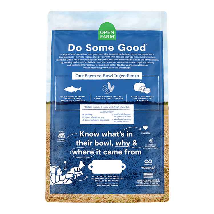 Picture of CANINE OPEN FARM Catch of the Season Whitefish and Ancient Grains - 22lbs