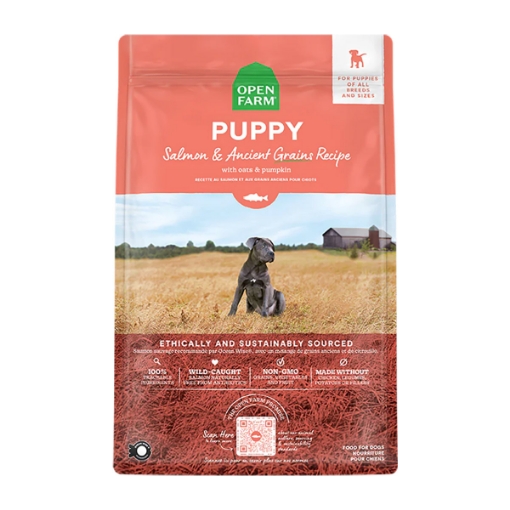 Picture of CANINE OPEN FARM Puppy Salmon and Ancient Grains - 22lbs