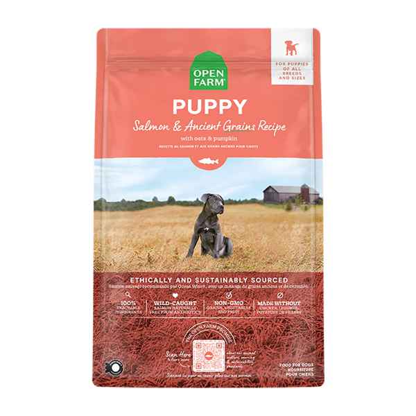 Picture of CANINE OPEN FARM Puppy Salmon and Ancient Grains - 22lbs