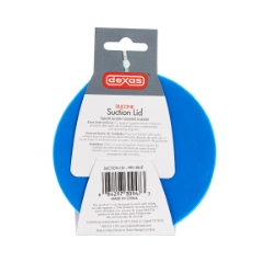 Picture of Pet Food Suction Lid Cover Dexas Blue - 4in